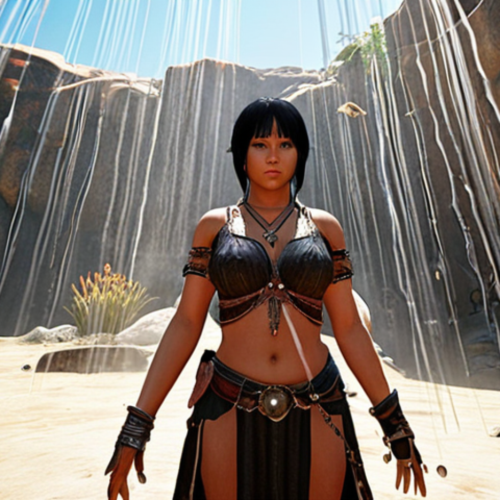**Black Desert Online new server:** A character standing triumphantly amidst a shower of experience points, symbolizing rapid leveling and growth.