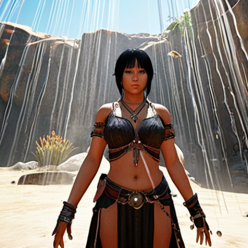 Home 4 **Black Desert Online new server:** A character standing triumphantly amidst a shower of experience points, symbolizing rapid leveling and growth.