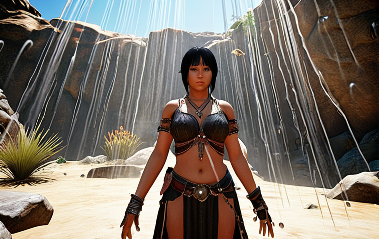 **Black Desert Online new server:** A character standing triumphantly amidst a shower of experience points, symbolizing rapid leveling and growth.